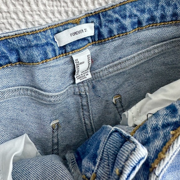 F21 custom red rhinestone‎ flared wide leg jeans - Picture 9 of 10